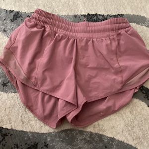 Pink lulu lemon shorts